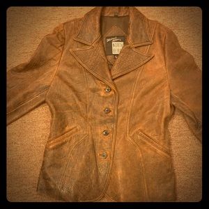 Michael Hoban North Beach leather Bomber jacket